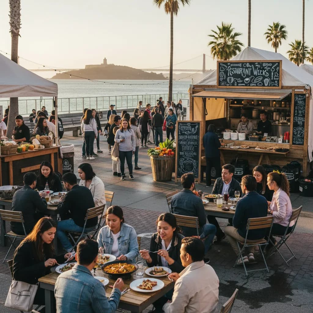 Editorial scene for Best Restaurant Weeks And Food Deals In SF in SF.