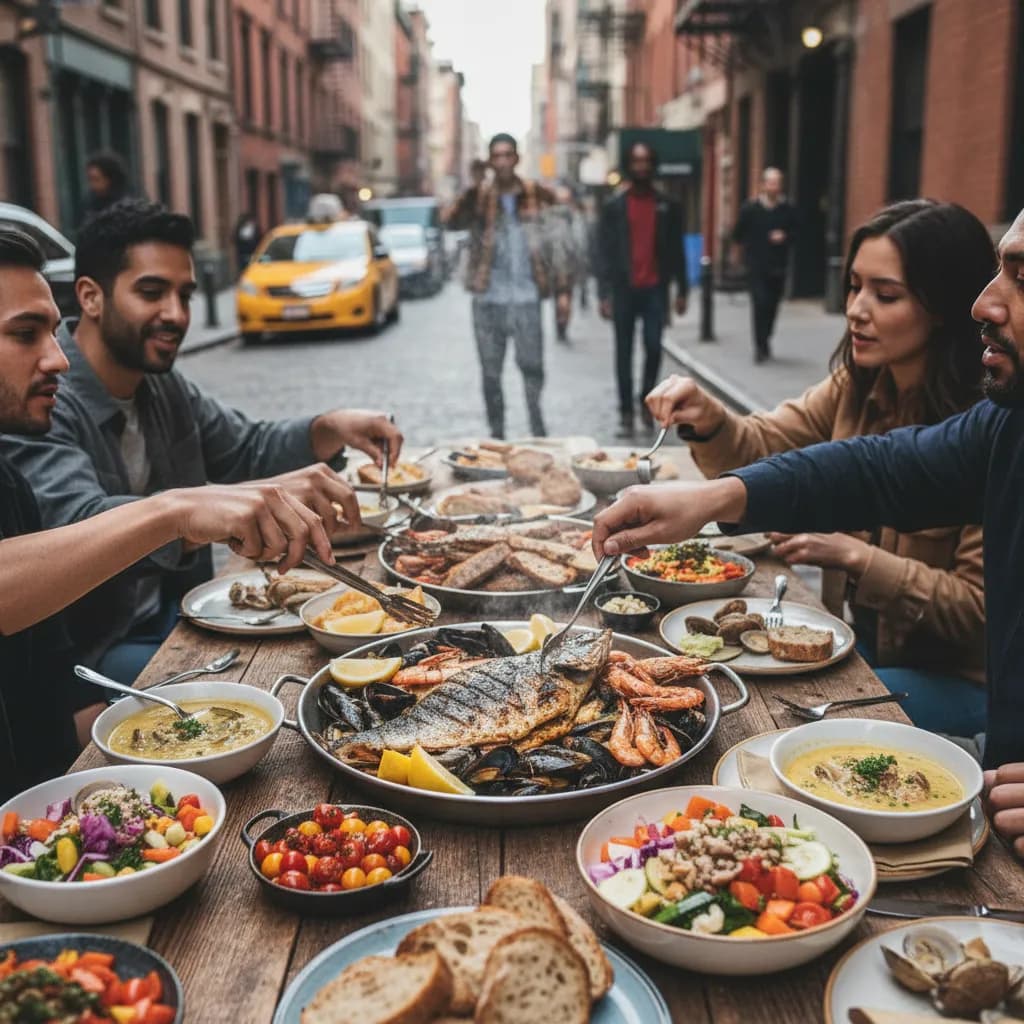 Local route detail for Best Seafood Dinners In NYC For Casual Groups in NYC.