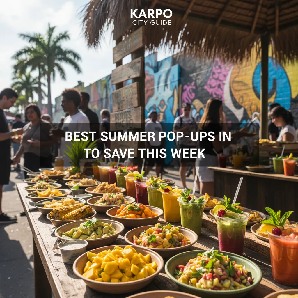Local route detail for Best Summer Pop-Ups In Miami To Save This Week in Miami.