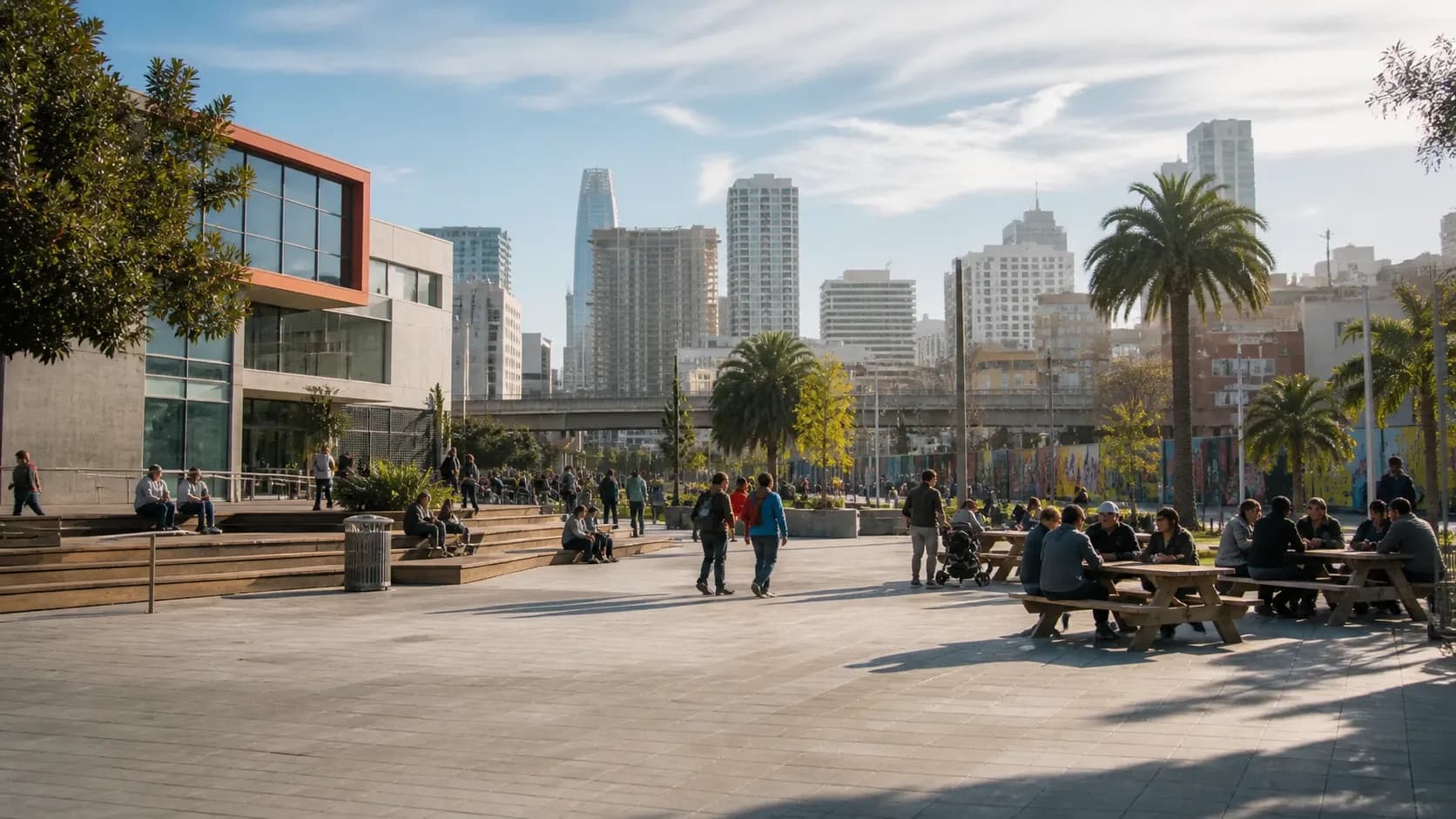 Realistic city scene for mars: A San Francisco Plan for Mission District
