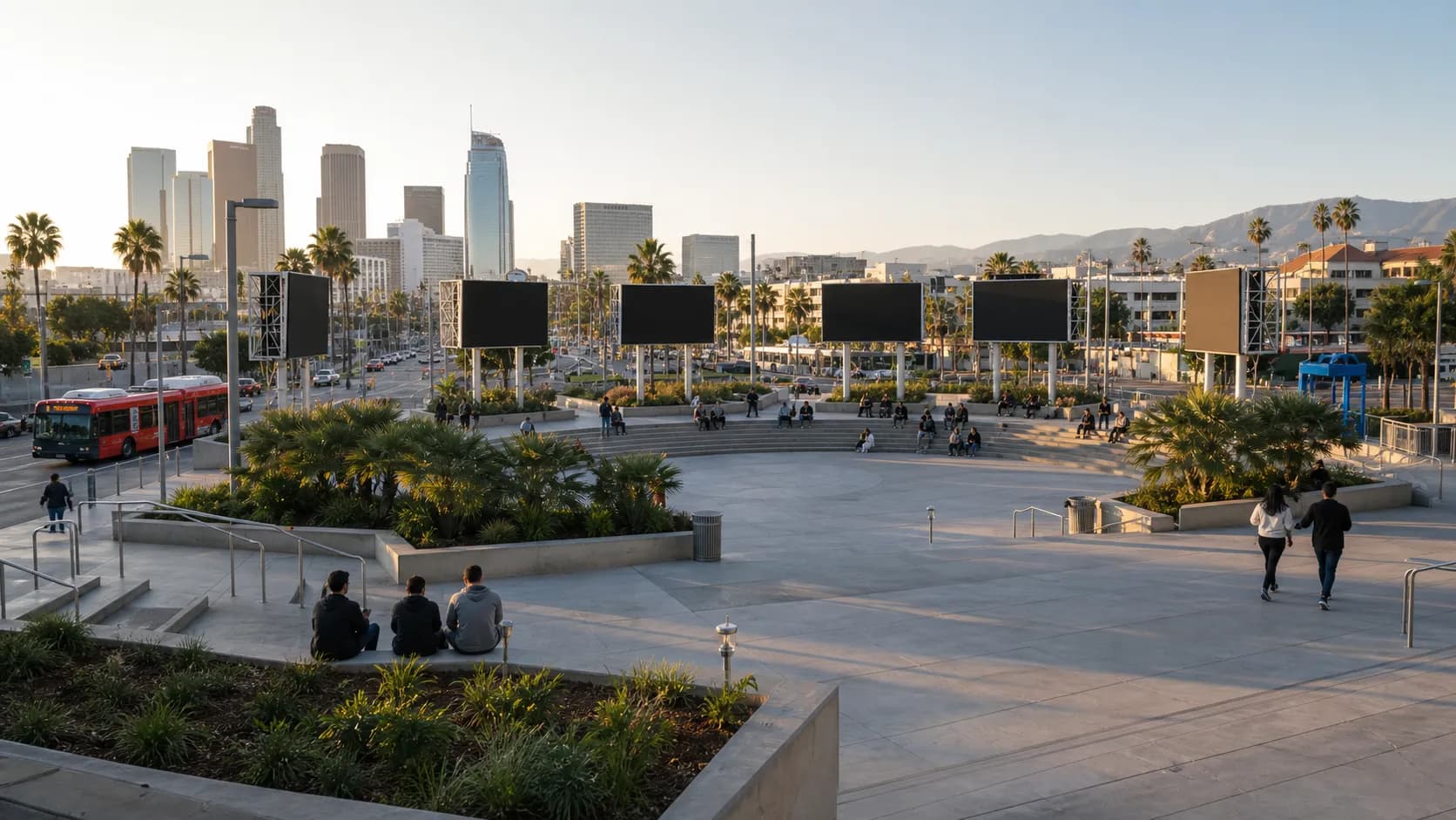 Realistic city scene for shakur stevenson: A Different Culver City Plan in Los Angeles