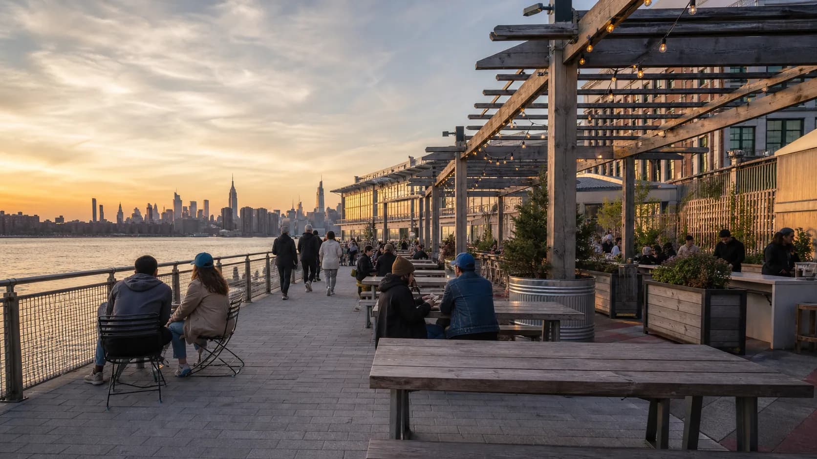 Realistic city scene for dodgers vs diamondbacks: A Different Greenpoint Plan in NYC