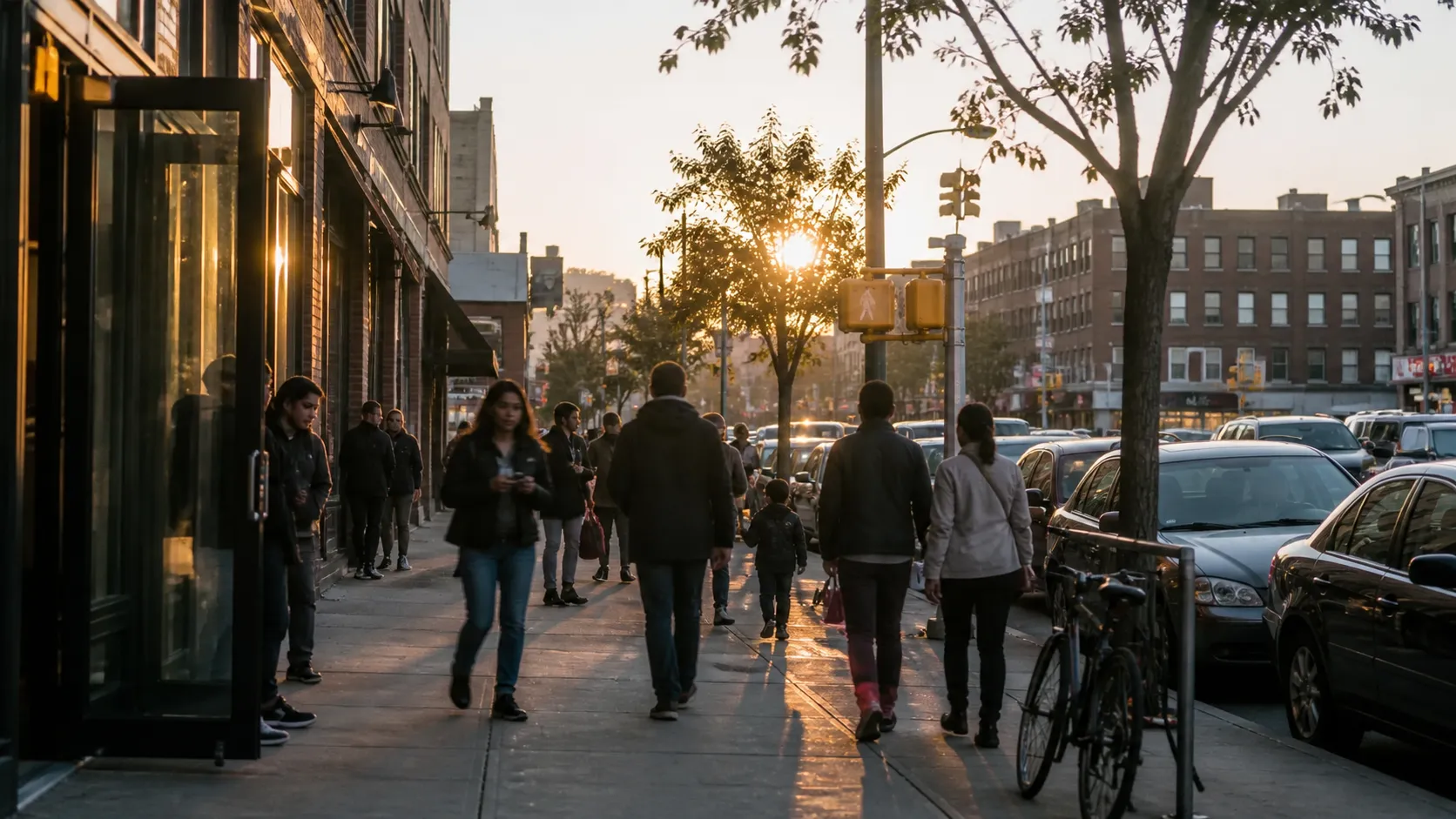 Realistic city scene for lafc vs querétaro f.c. standings: A Different Jackson Heights Plan in NYC image 3
