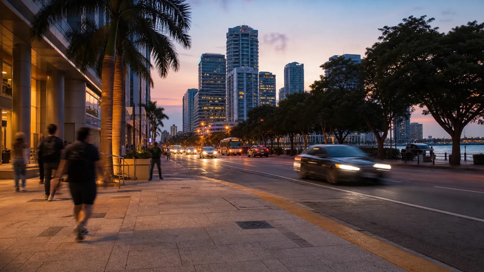 Realistic city scene for travis barker plane crash and the Downtown Miami Detour Worth Taking image 3
