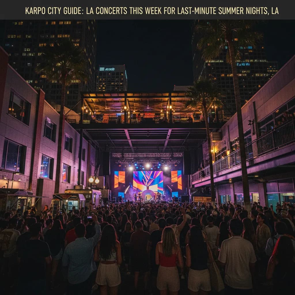 Local route detail for LA Concerts This Week For Last-Minute Summer Nights in LA.