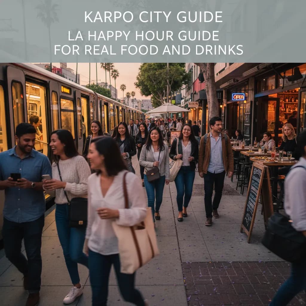 Cover image for LA Happy Hour Guide For Real Food And Drinks in LA.