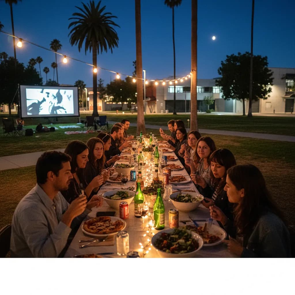 Local route detail for LA Indie Movie Nights With Dinner Plans in LA.