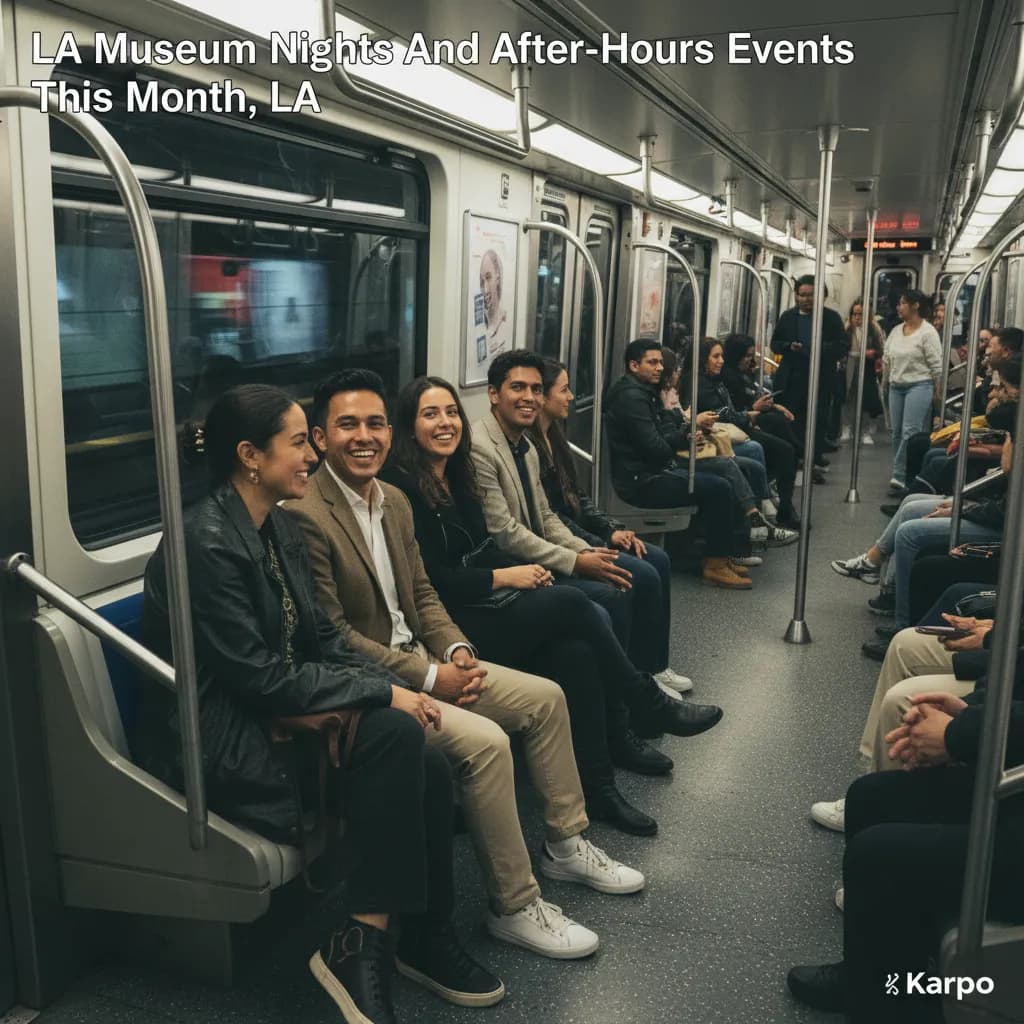 Local route detail for LA Museum Nights And After-Hours Events This Month in LA.