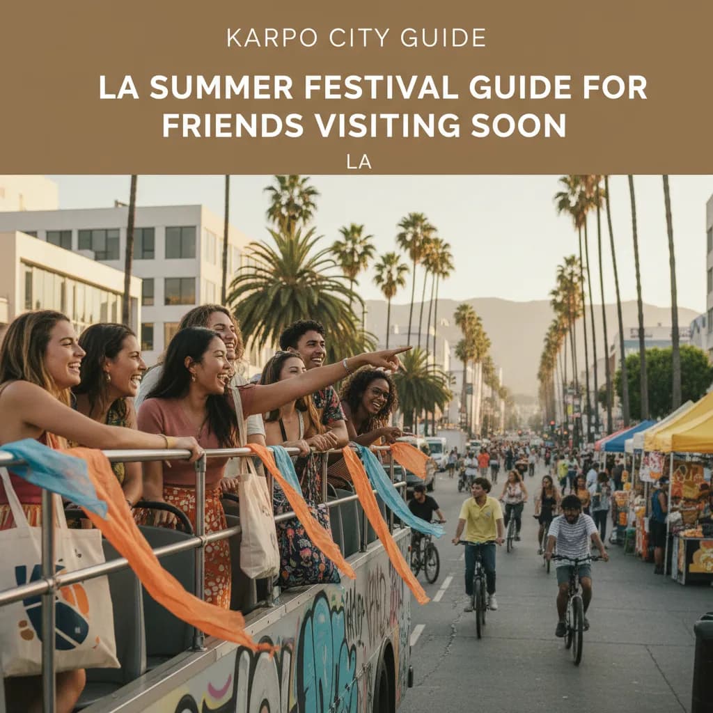 Local route detail for LA Summer Festival Guide For Friends Visiting Soon in LA.