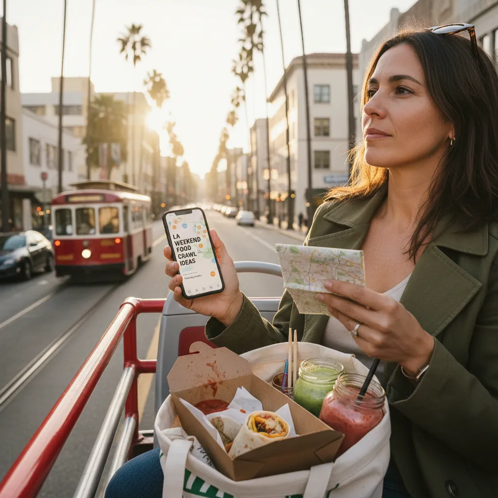 Cover image for LA Weekend Food Crawl Ideas From Trending Searches in LA.