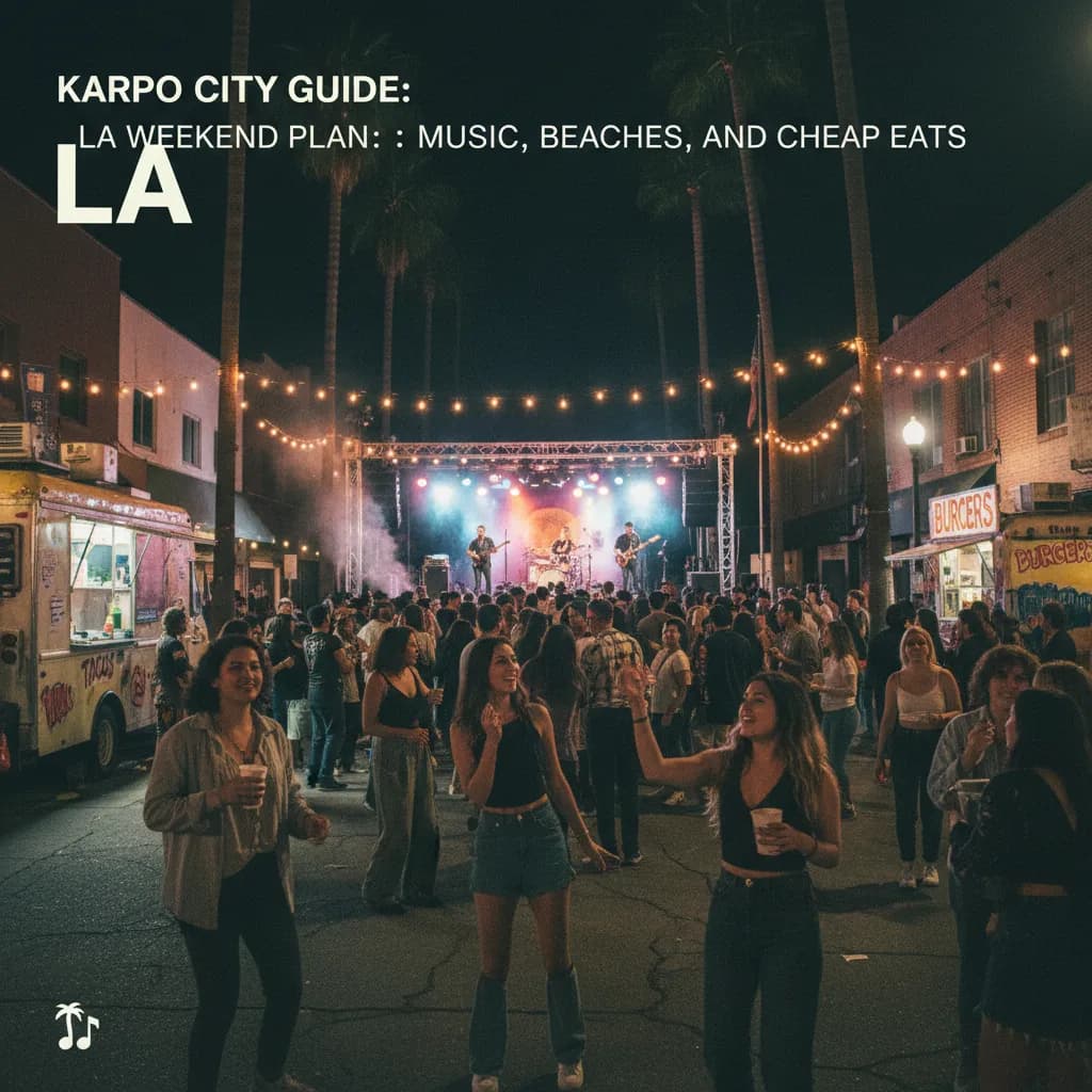 Cover image for LA Weekend Plan: Music, Beaches, And Cheap Eats in LA.