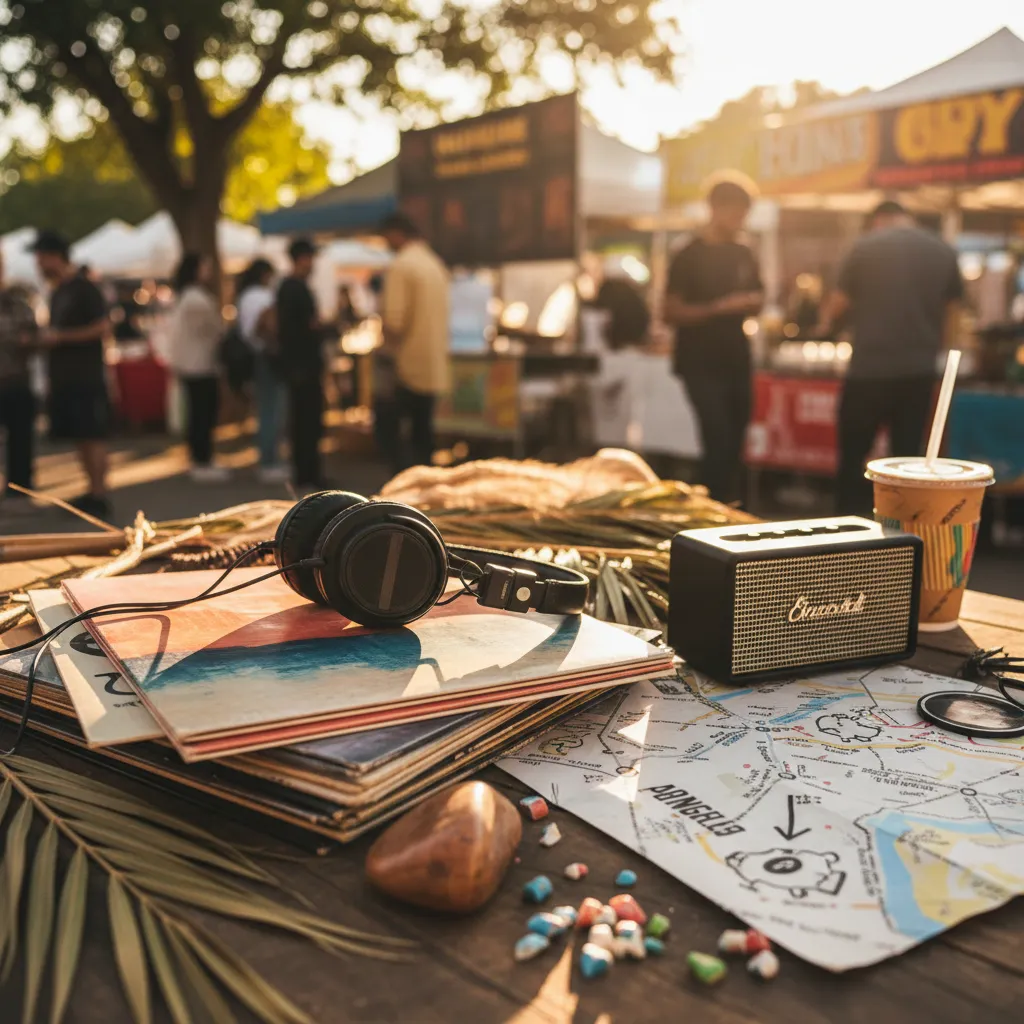 Editorial scene for LA Weekend Plan: Music, Beaches, And Cheap Eats in LA.
