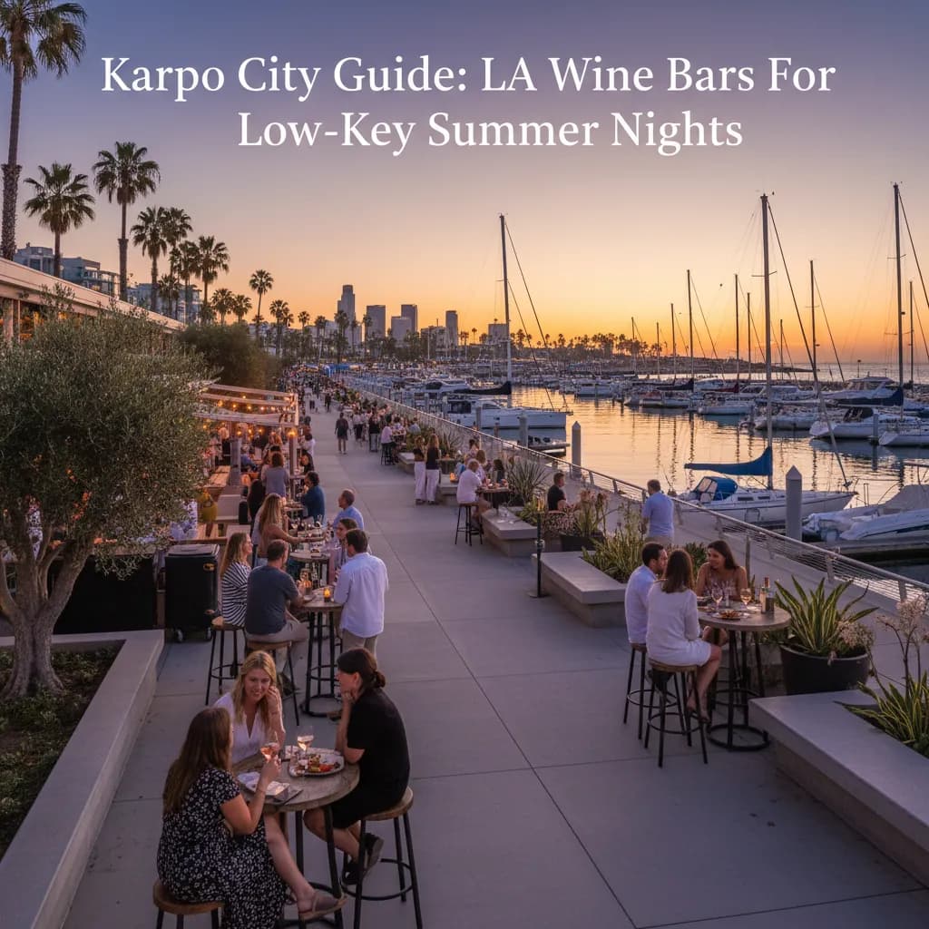 Cover image for LA Wine Bars For Low-Key Summer Nights in LA.