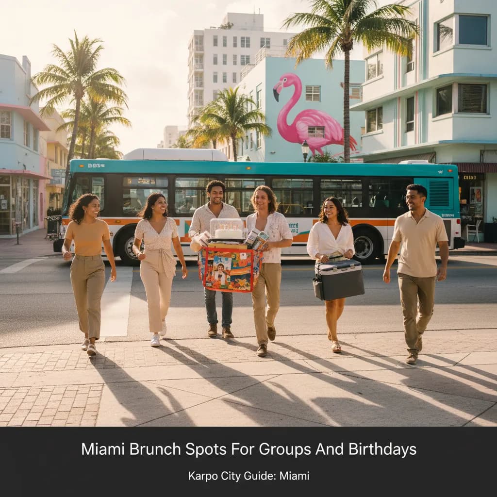 Cover image for Miami Brunch Spots For Groups And Birthdays in Miami.