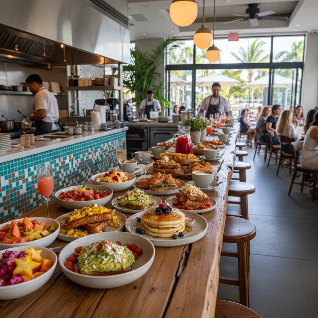 Local route detail for Miami Brunch Spots For Groups And Birthdays in Miami.