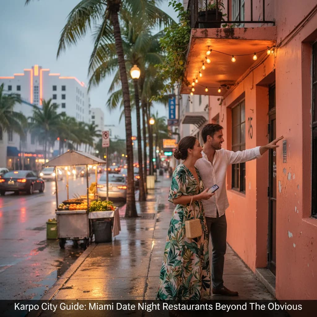 Local route detail for Miami Date Night Restaurants Beyond The Obvious in Miami.