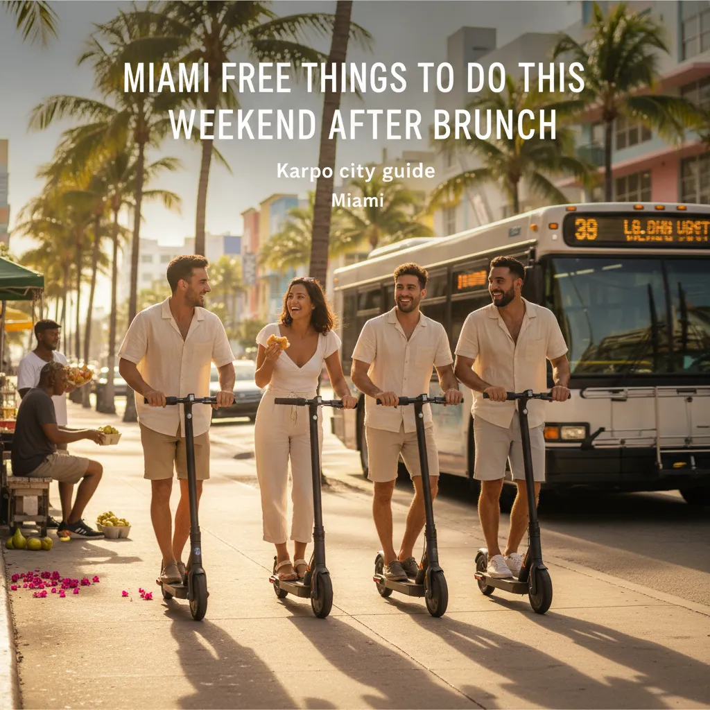 Cover image for Miami Free Things To Do This Weekend After Brunch in Miami.