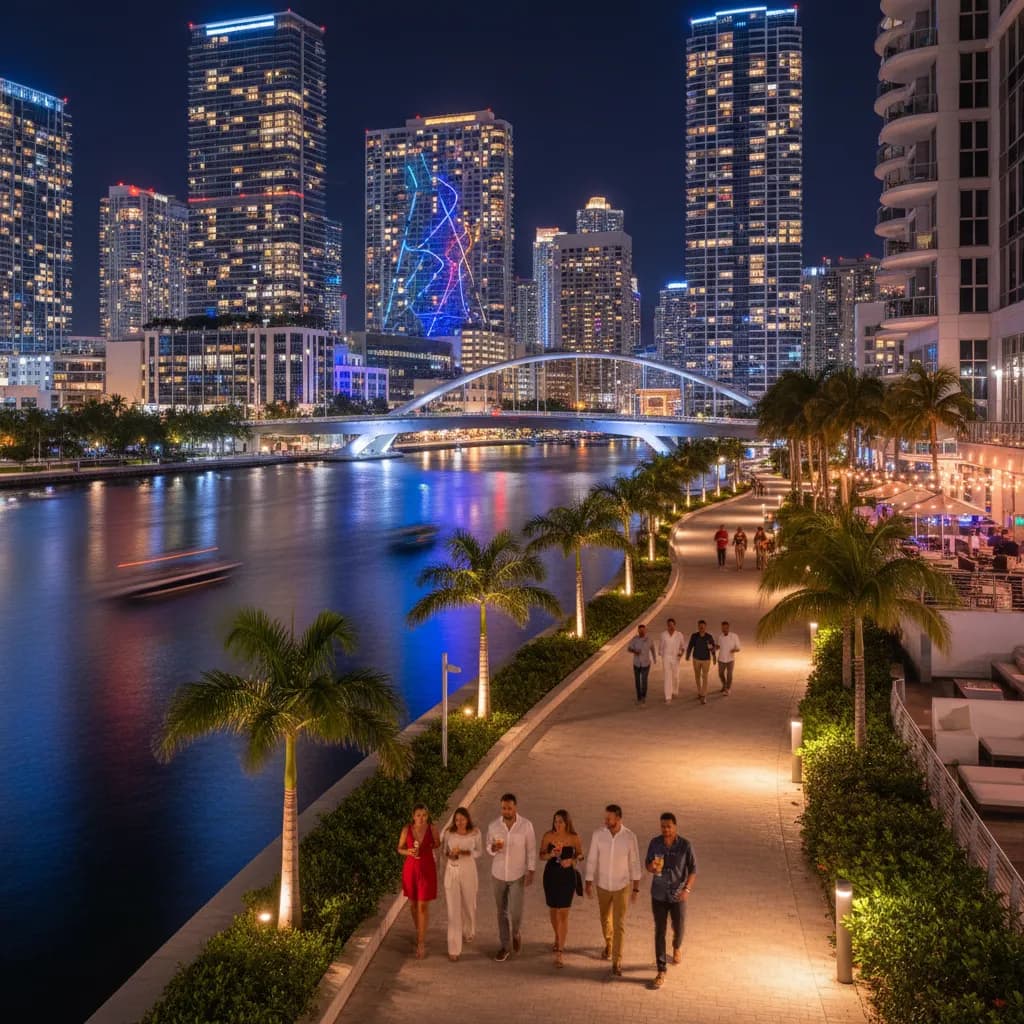 Local route detail for Miami Happy Hour Guide For Brickell And Wynwood in Miami.