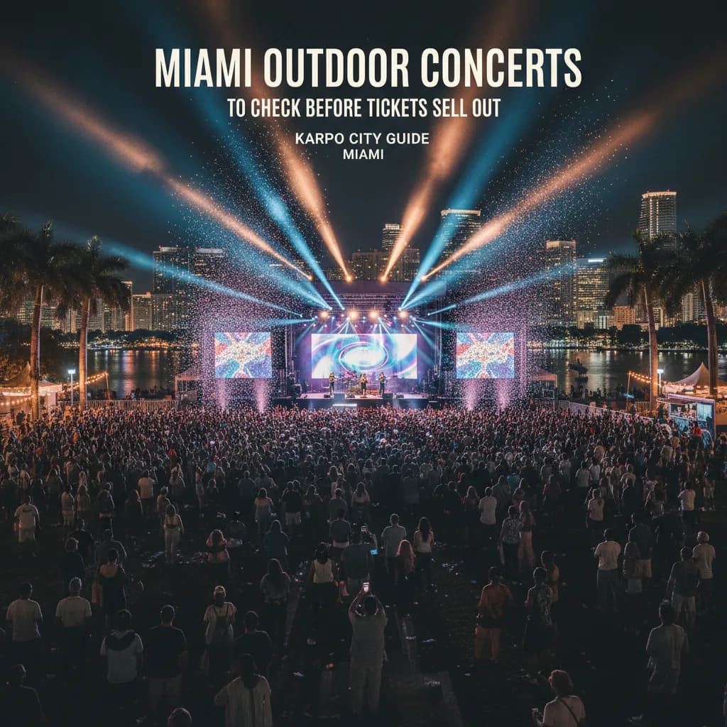Cover image for Miami Outdoor Concerts To Check Before Tickets Sell Out in Miami.