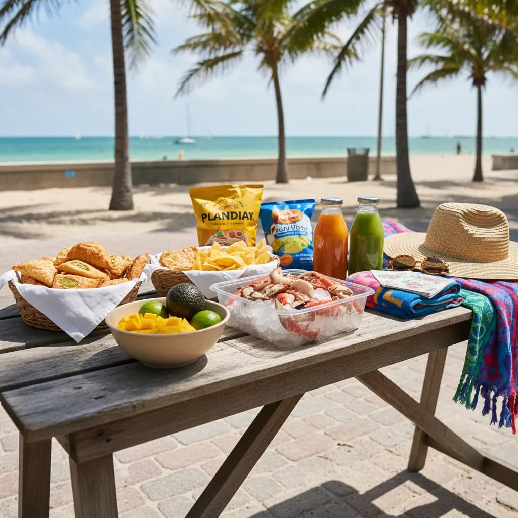 Editorial scene for Miami Picnic Plans With Parks, Beaches, And Snacks in Miami.