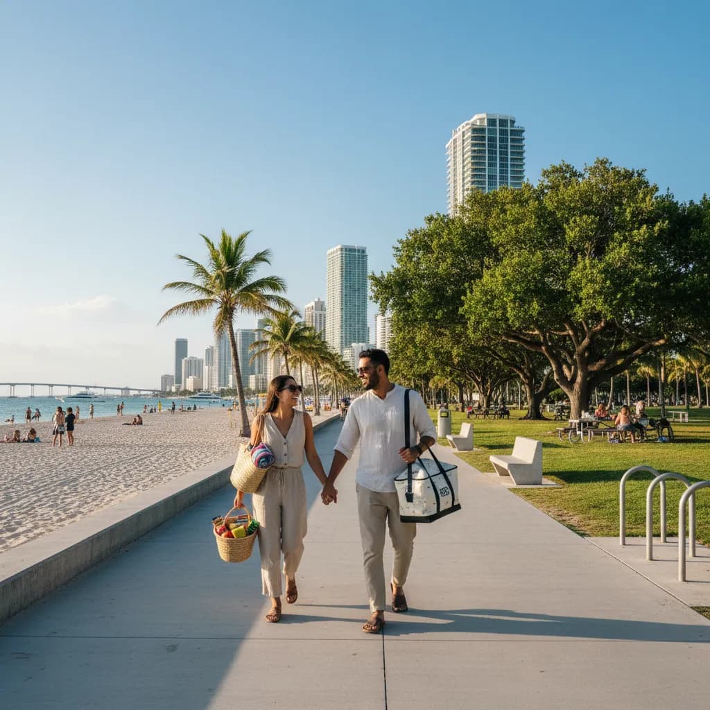 Local route detail for Miami Picnic Plans With Parks, Beaches, And Snacks in Miami.