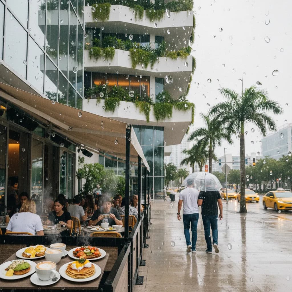 Editorial scene for Miami Rainy Day Plans: Museums, Movies, And Brunch in Miami.