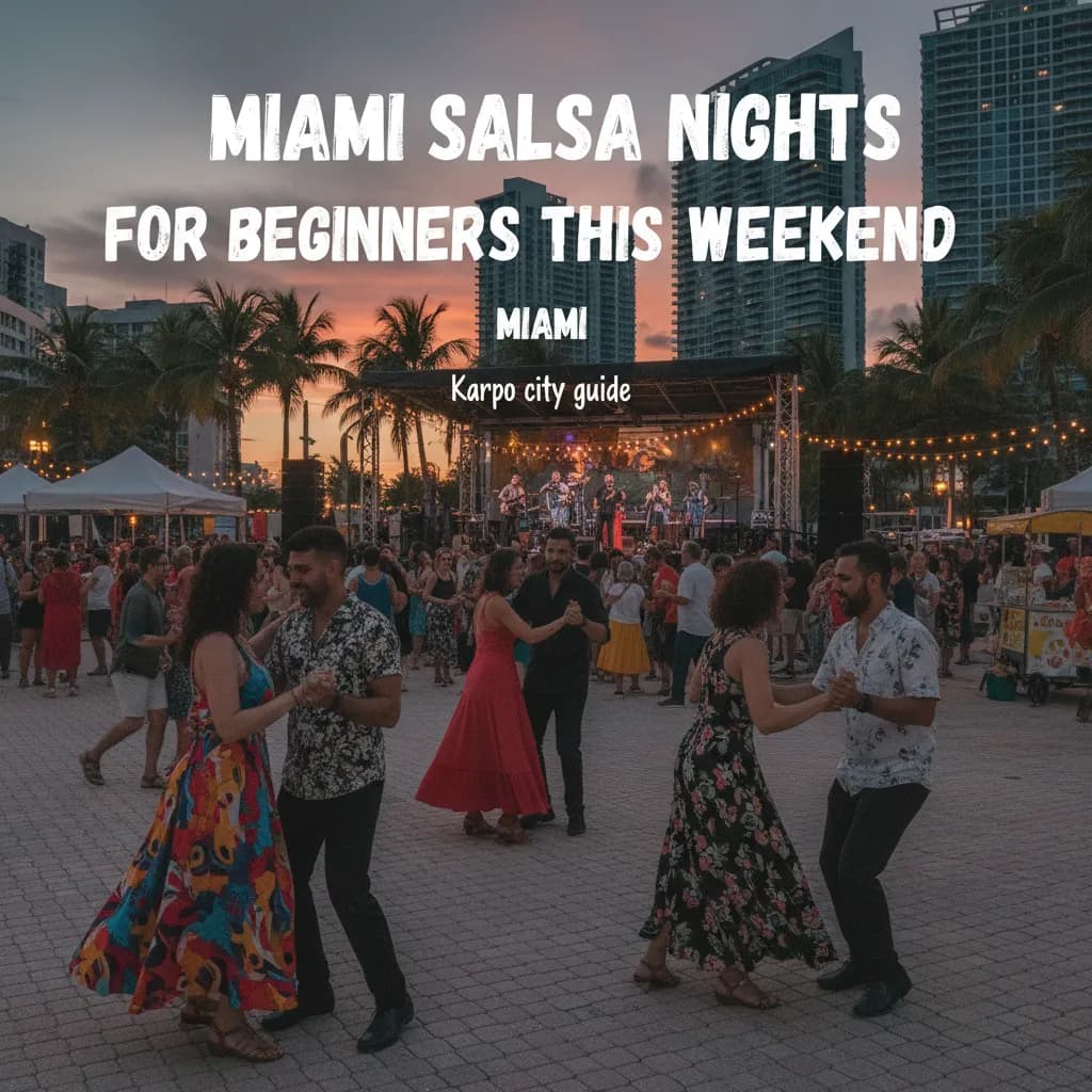 Editorial scene for Miami Salsa Nights For Beginners This Weekend in Miami.