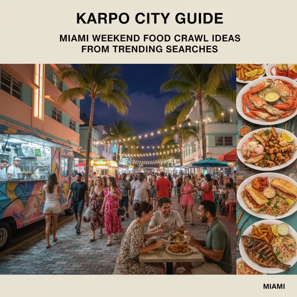 Cover image for Miami Weekend Food Crawl Ideas From Trending Searches in Miami.