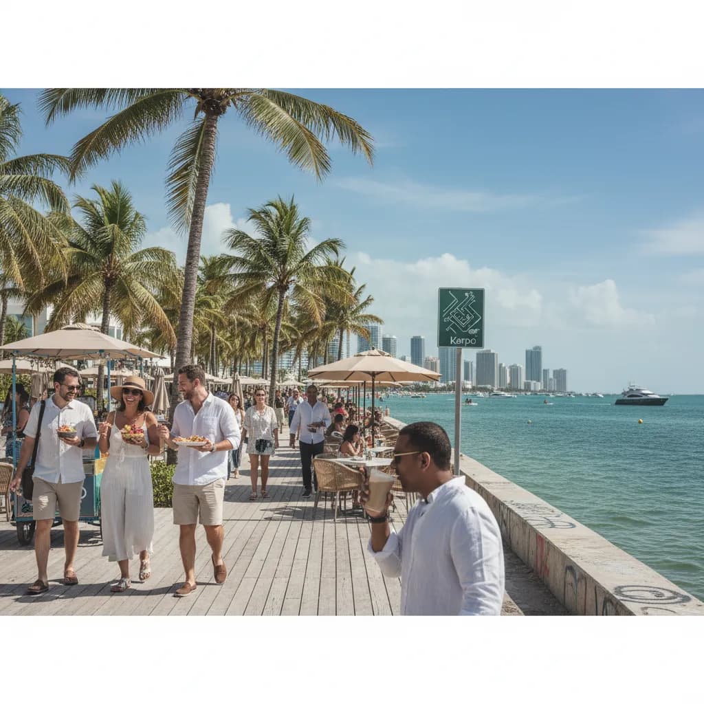 Local route detail for Miami Weekend Food Crawl Ideas From Trending Searches in Miami.