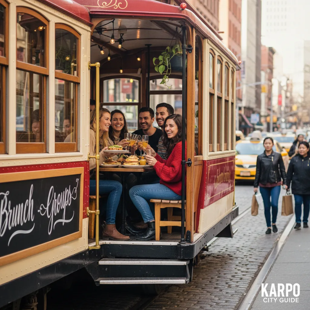 Local route detail for NYC Brunch Spots For Groups Without Reservation Drama in NYC.