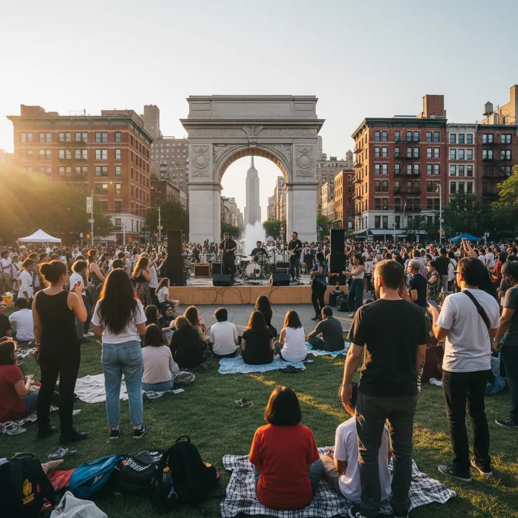 Editorial scene for NYC Free Outdoor Events That Feel Worth Planning in NYC.