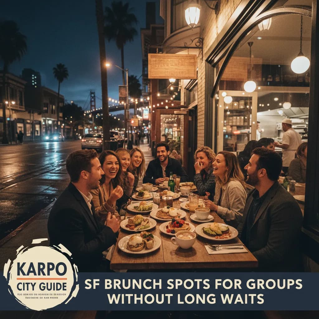 Local route detail for SF Brunch Spots For Groups Without Long Waits in SF.