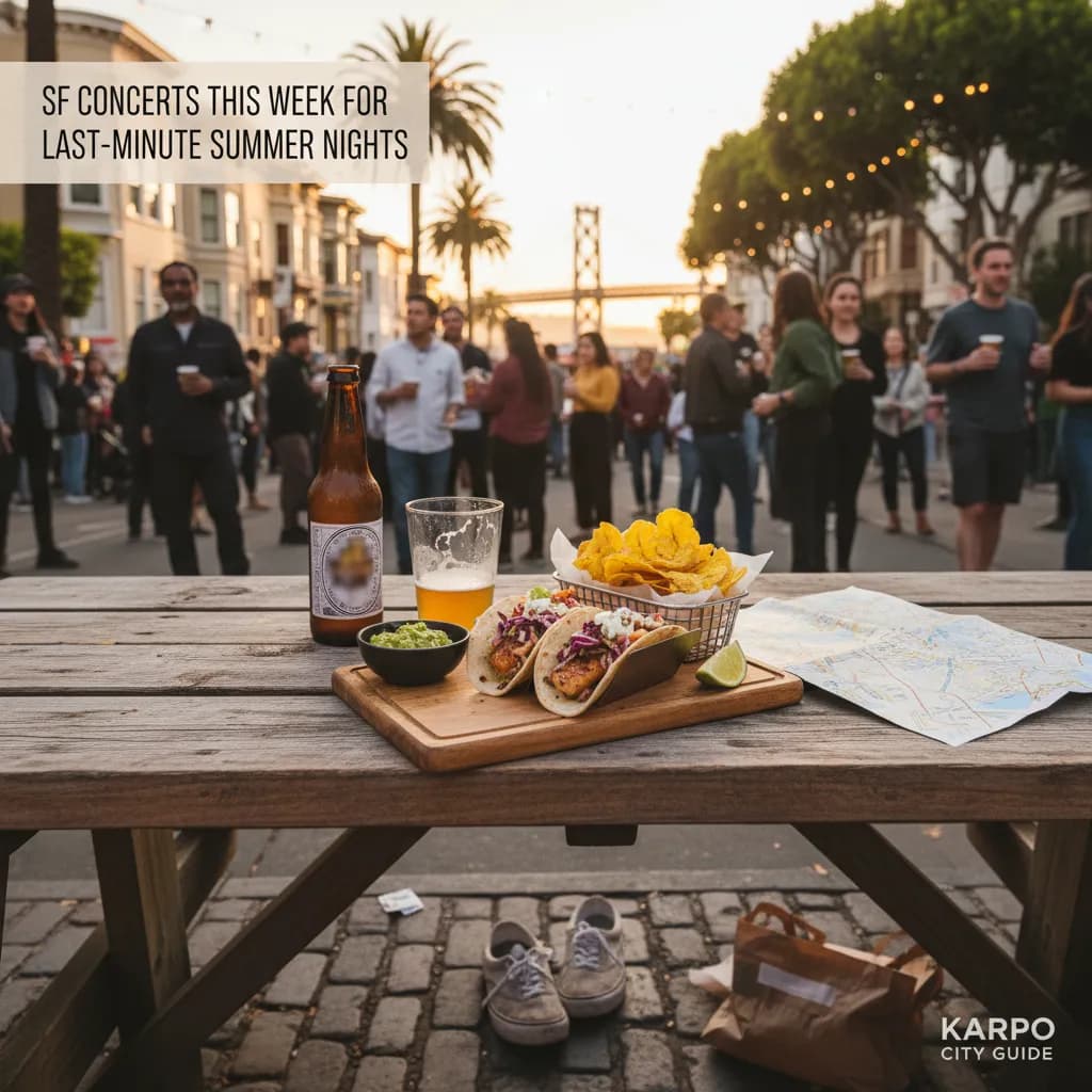 Editorial scene for SF Concerts This Week For Last-Minute Summer Nights in SF.