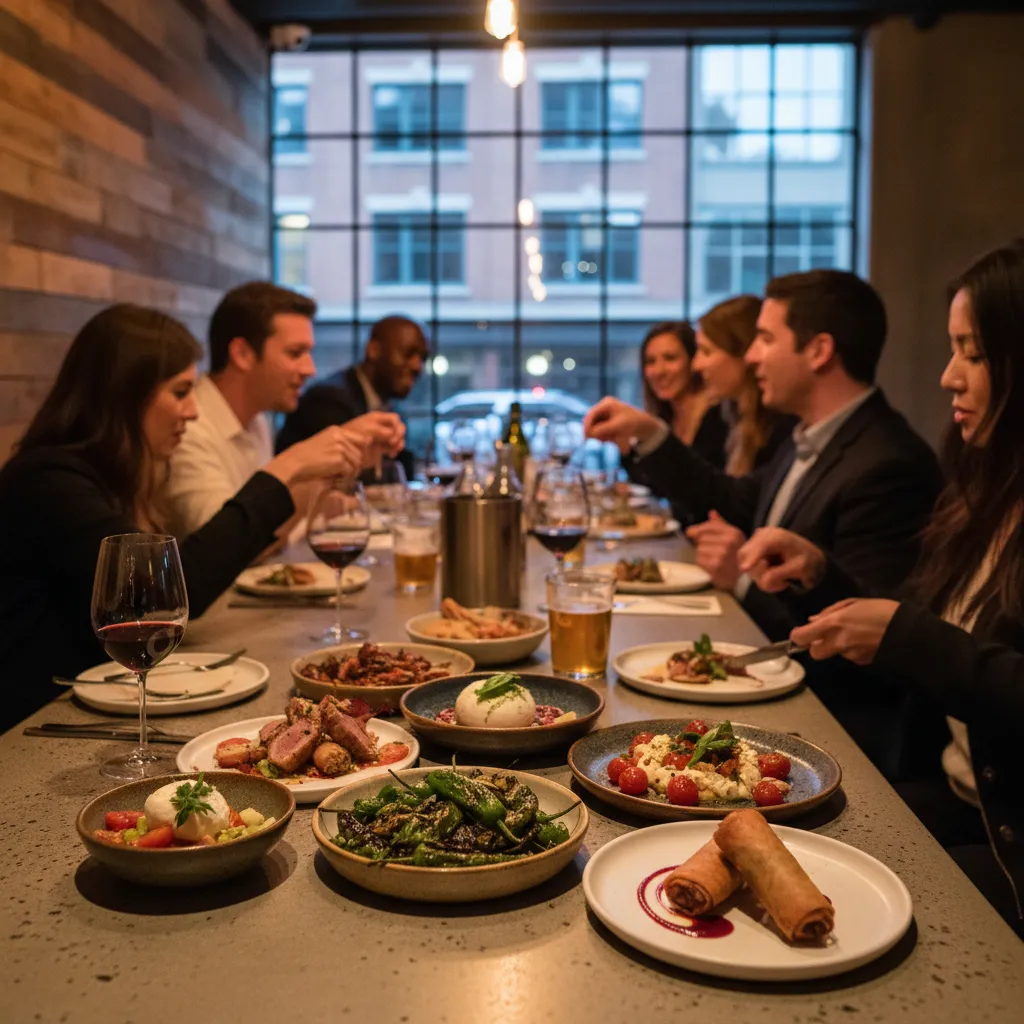 Cover image for SF Group Dinner Spots Before Shows And Concerts in SF.