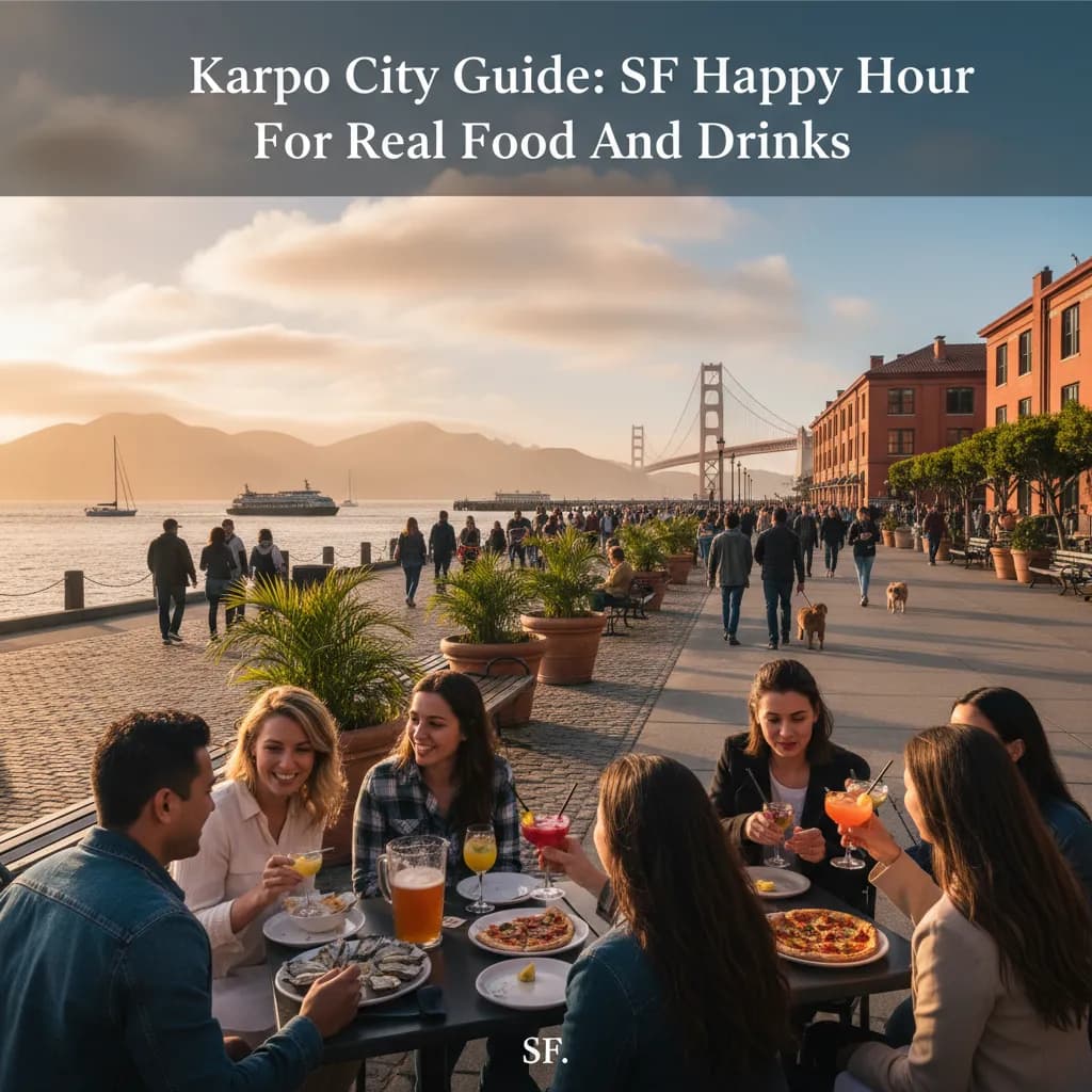 Cover image for SF Happy Hour Guide For Real Food And Drinks in SF.