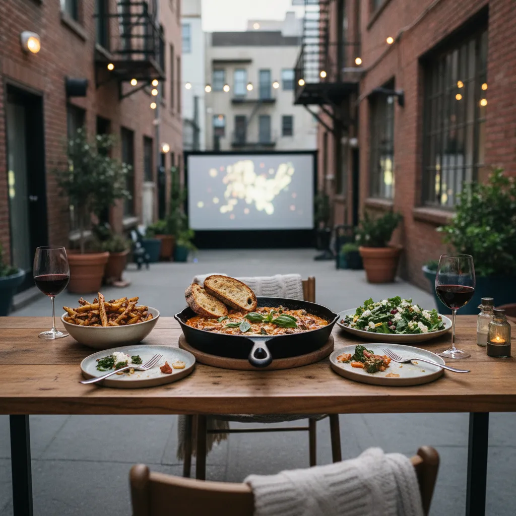 Editorial scene for SF Indie Movie Nights With Dinner Plans in SF.