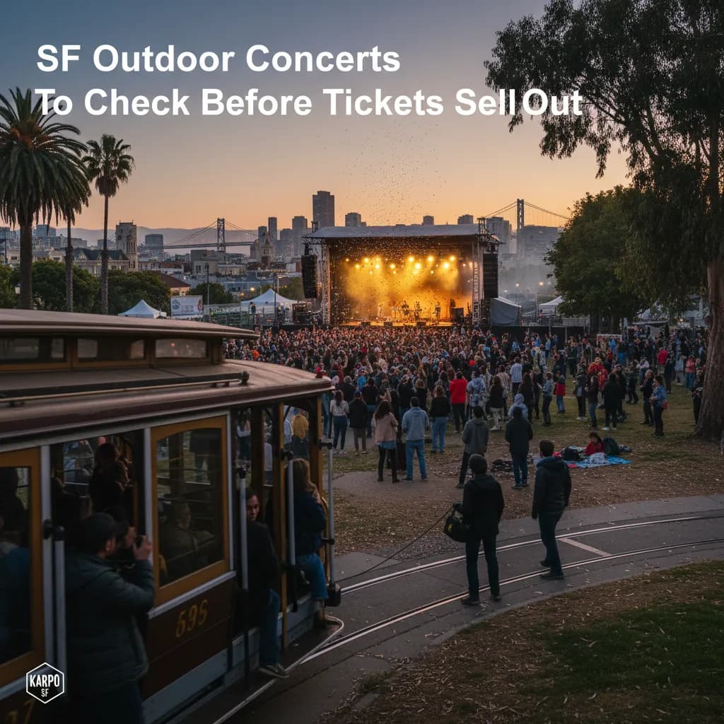 Local route detail for SF Outdoor Concerts To Check Before Tickets Sell Out in SF.