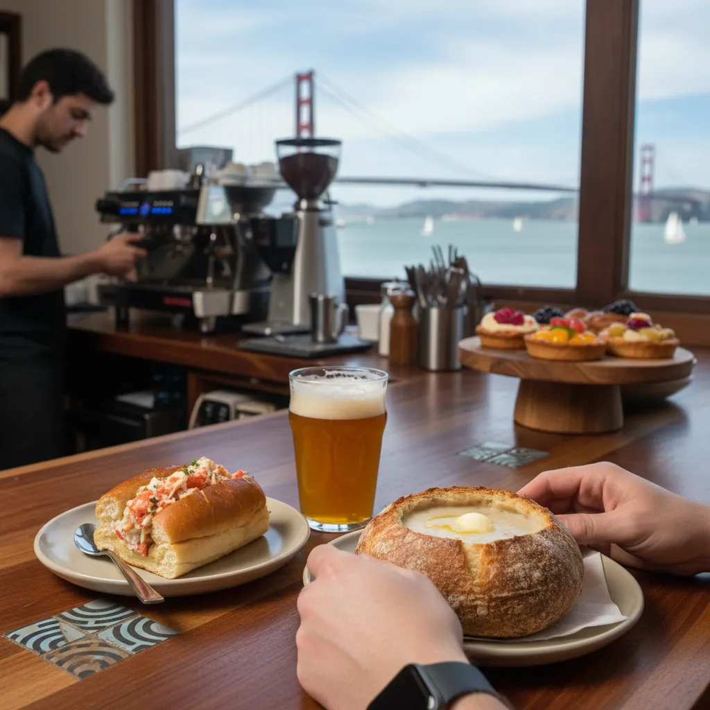 Cover image for SF Waterfront Walks With Food Stops And Drinks in SF.