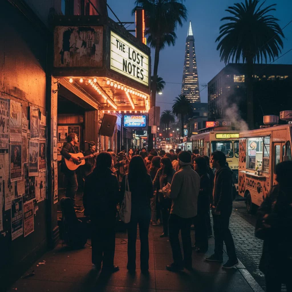 Local route detail for SF Weekend Plan: Music, Markets, And Cheap Eats in SF.