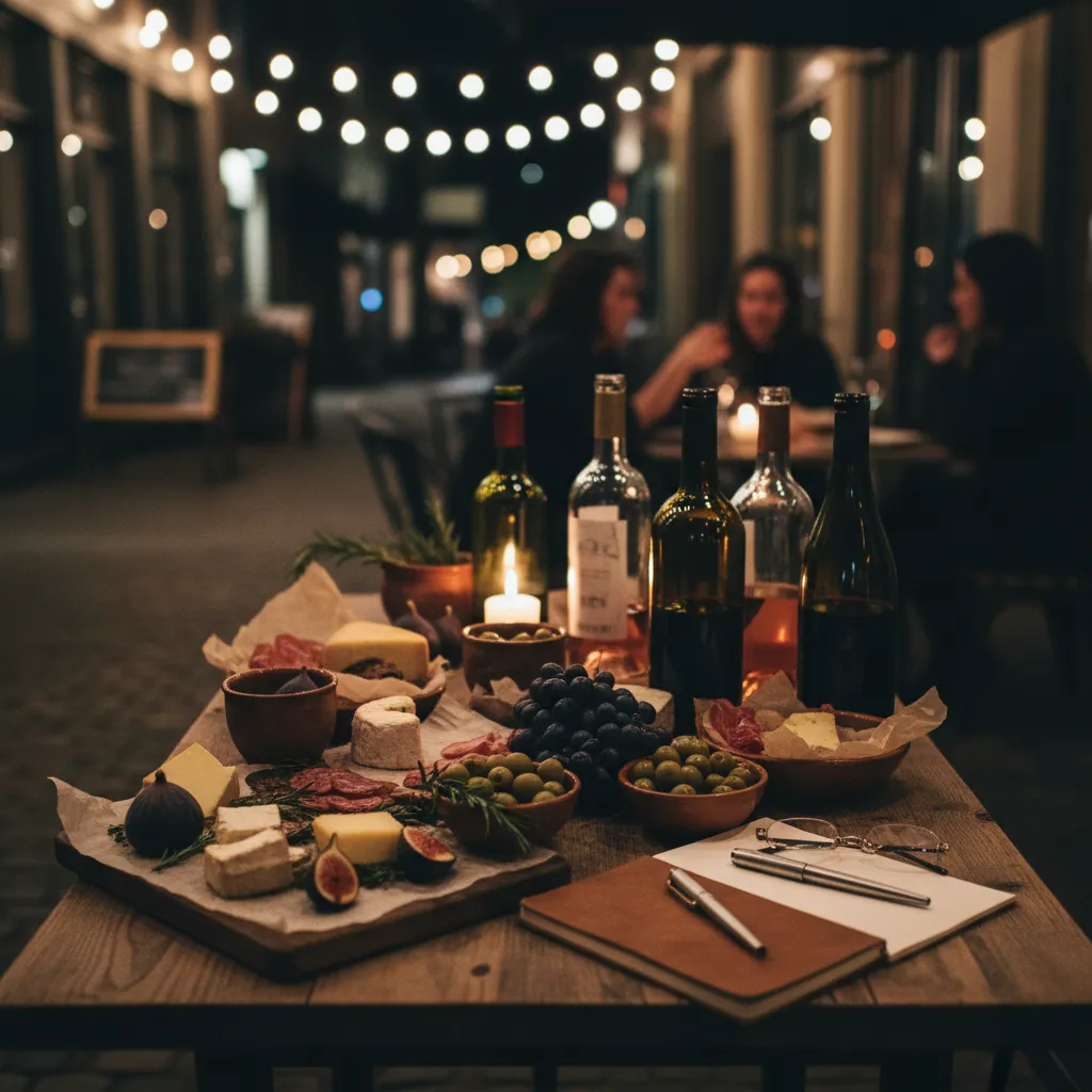 Editorial scene for SF Wine Bars For Low-Key Summer Nights in SF.