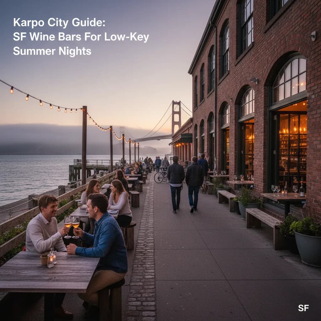 Local route detail for SF Wine Bars For Low-Key Summer Nights in SF.