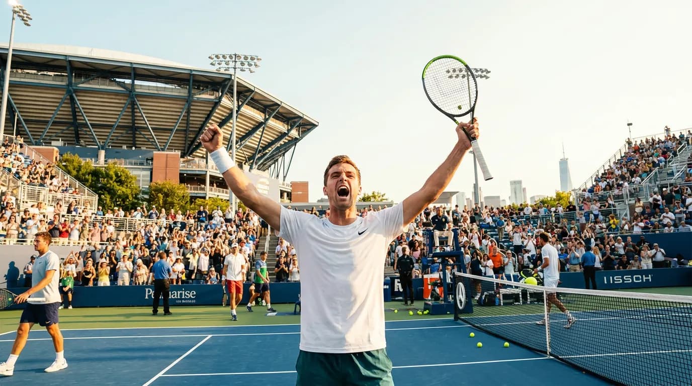 Bright US Open tennis atmosphere illustrating US Open 2026 Qualifying Players Ready to Break Through.