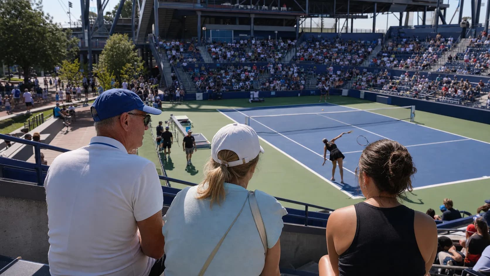 Bright US Open tennis atmosphere illustrating US Open Day Session or Night Session: Which Wins?.