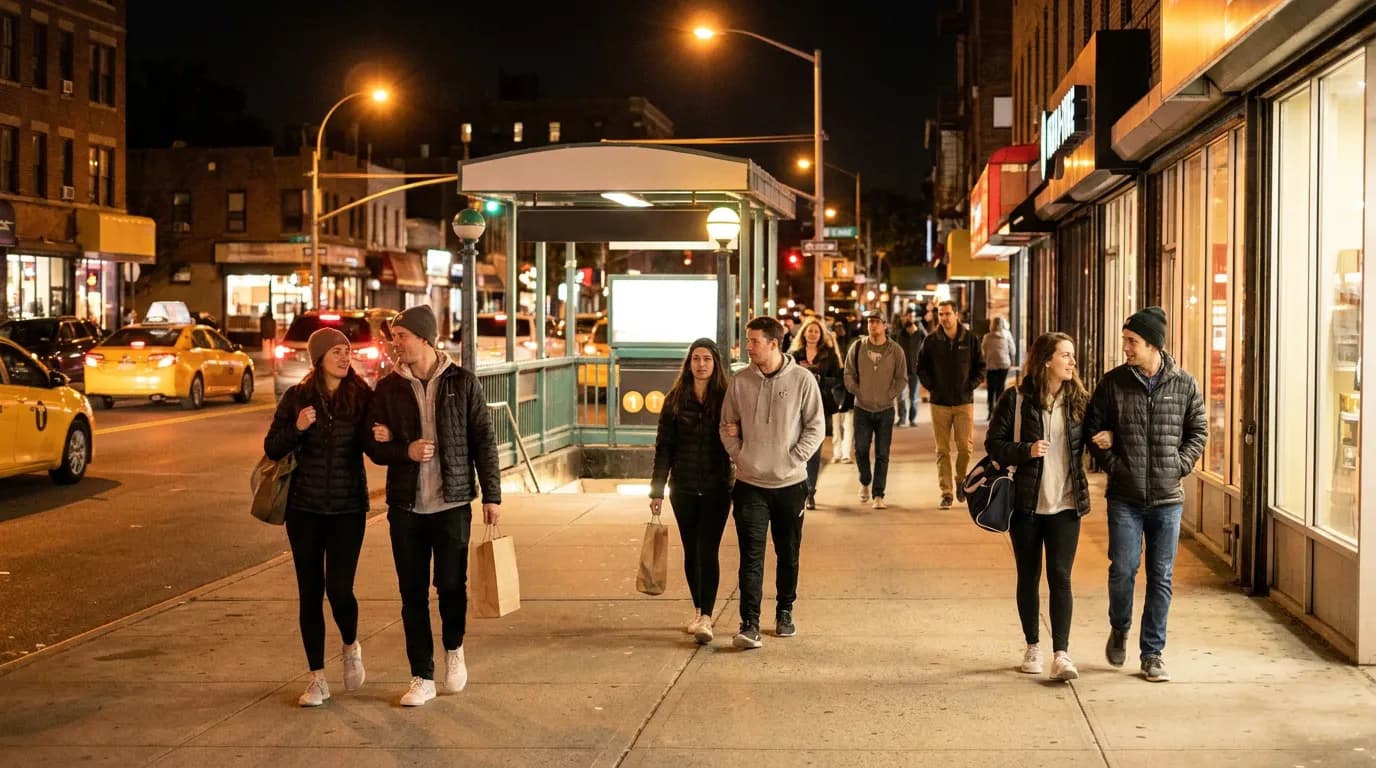 Photorealistic US Open tennis scene for US Open Fan Safety Basics for Crowded Nights.