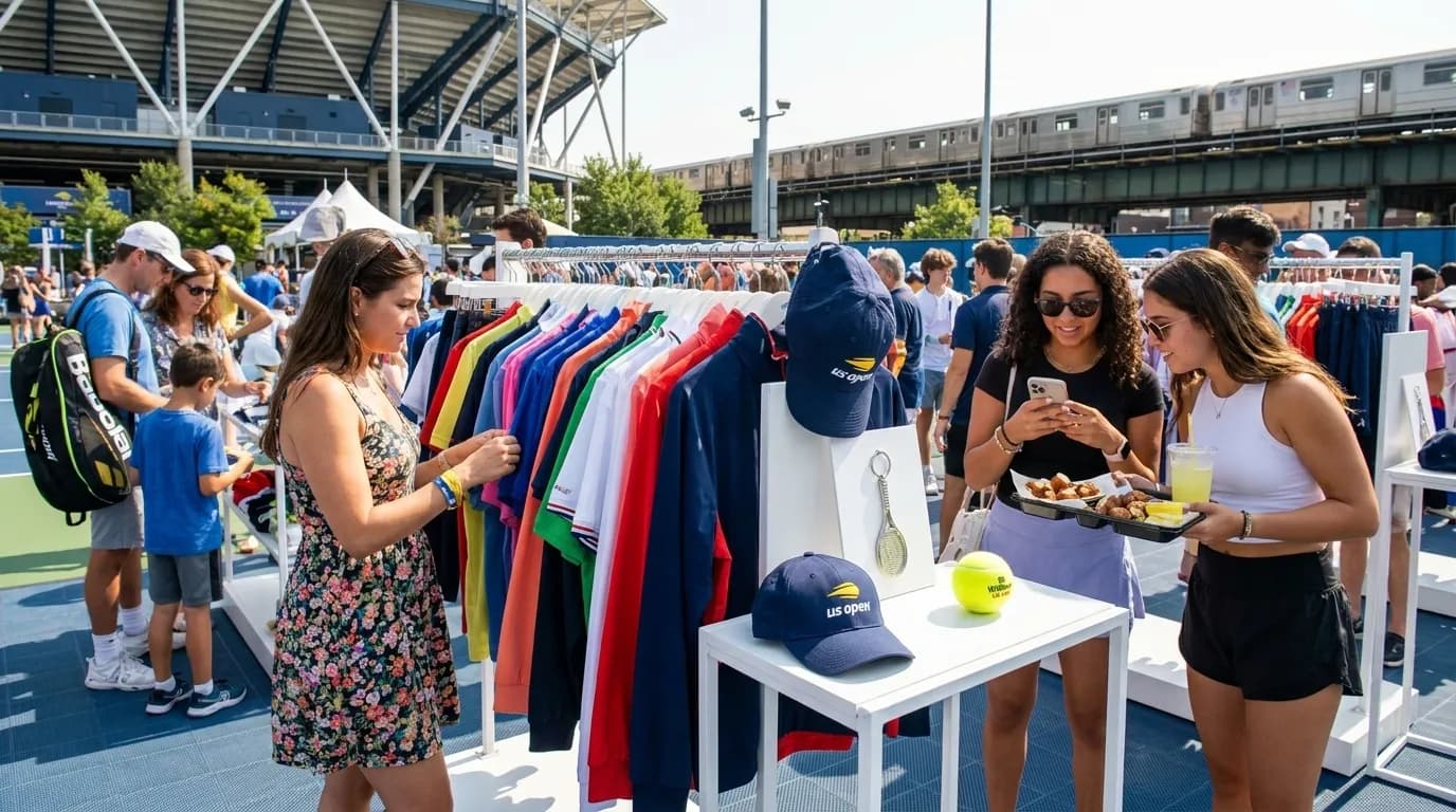 Bright editorial scene supporting US Open Queue Strategy for Gates Food and Merchandise.