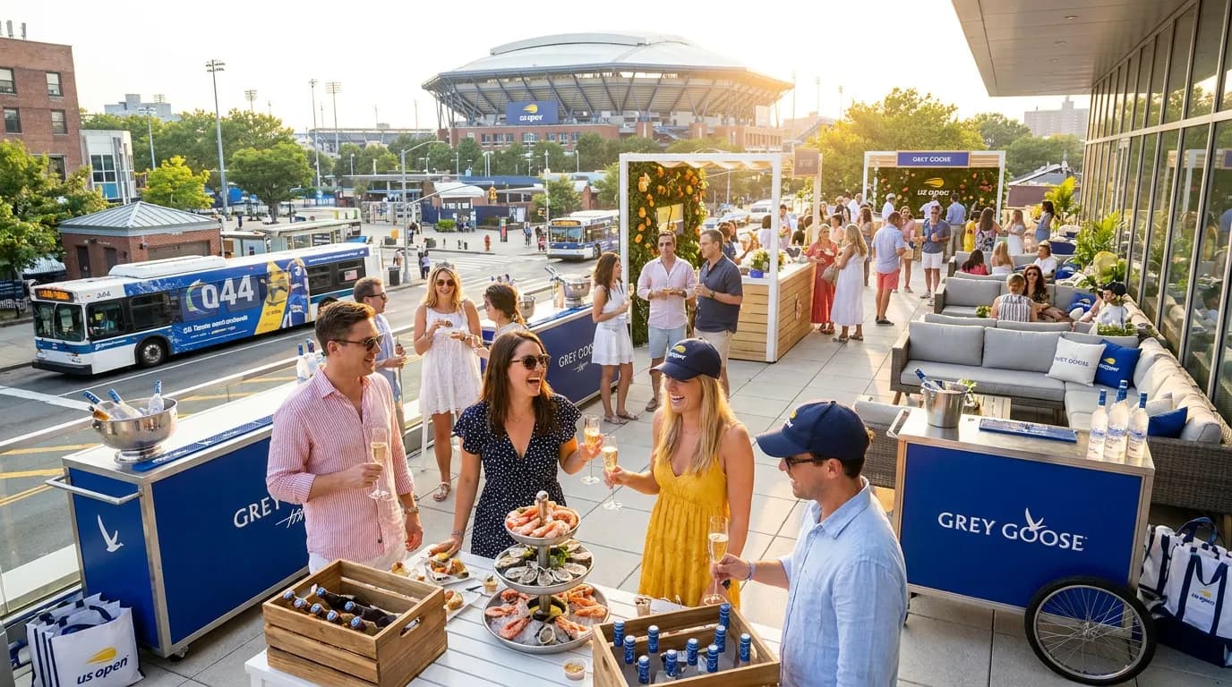 Bright US Open tennis atmosphere illustrating US Open Splurge Choices That May Feel Worthwhile.