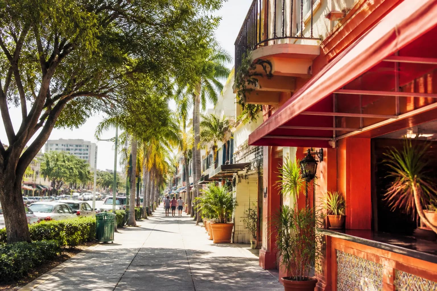 Realistic editorial Miami local-life photograph