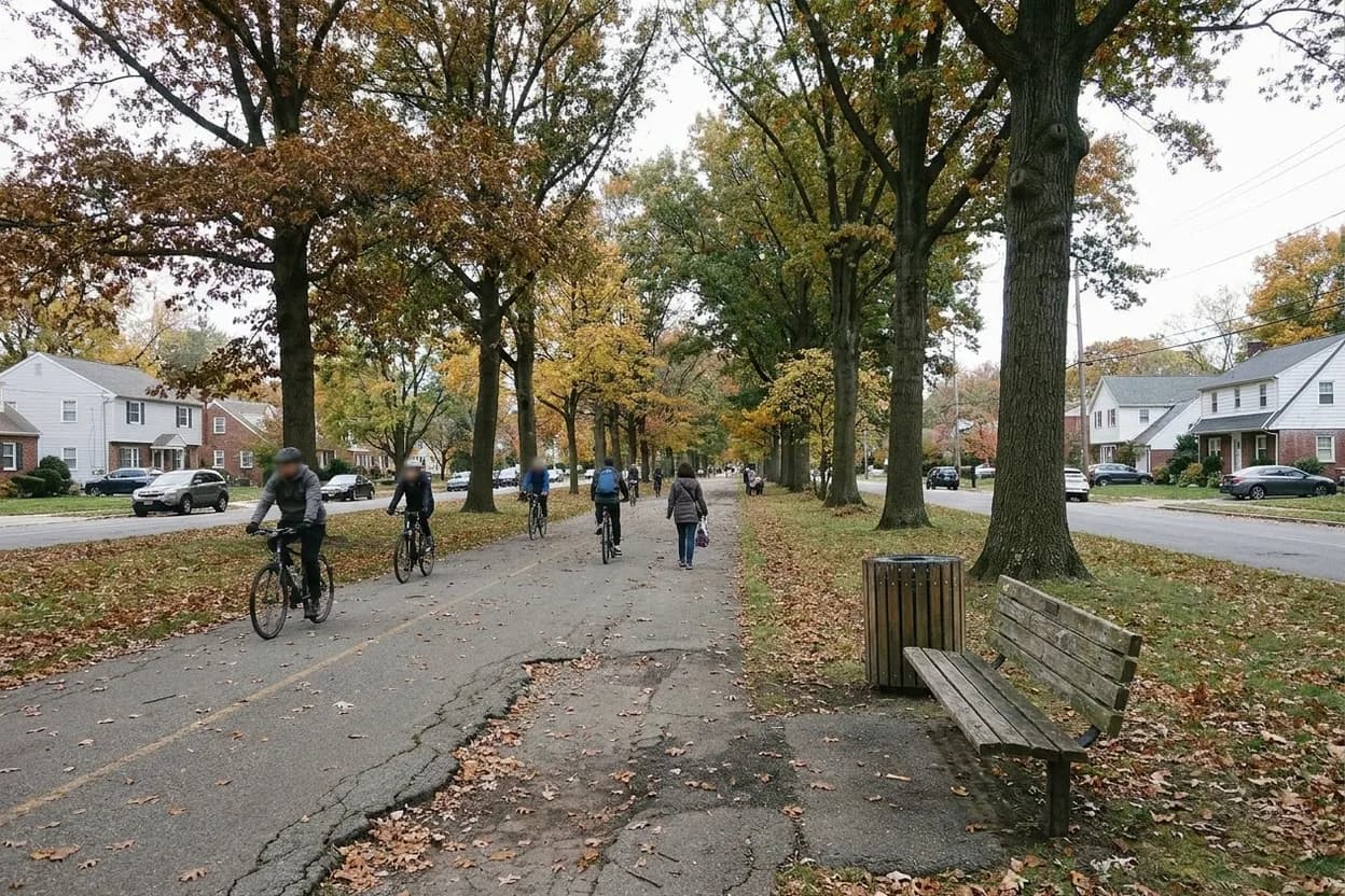 Cover scene for Vanderbilt Motor Parkway Trail: The Hidden Relic of NYC's Early Car-Racing Era