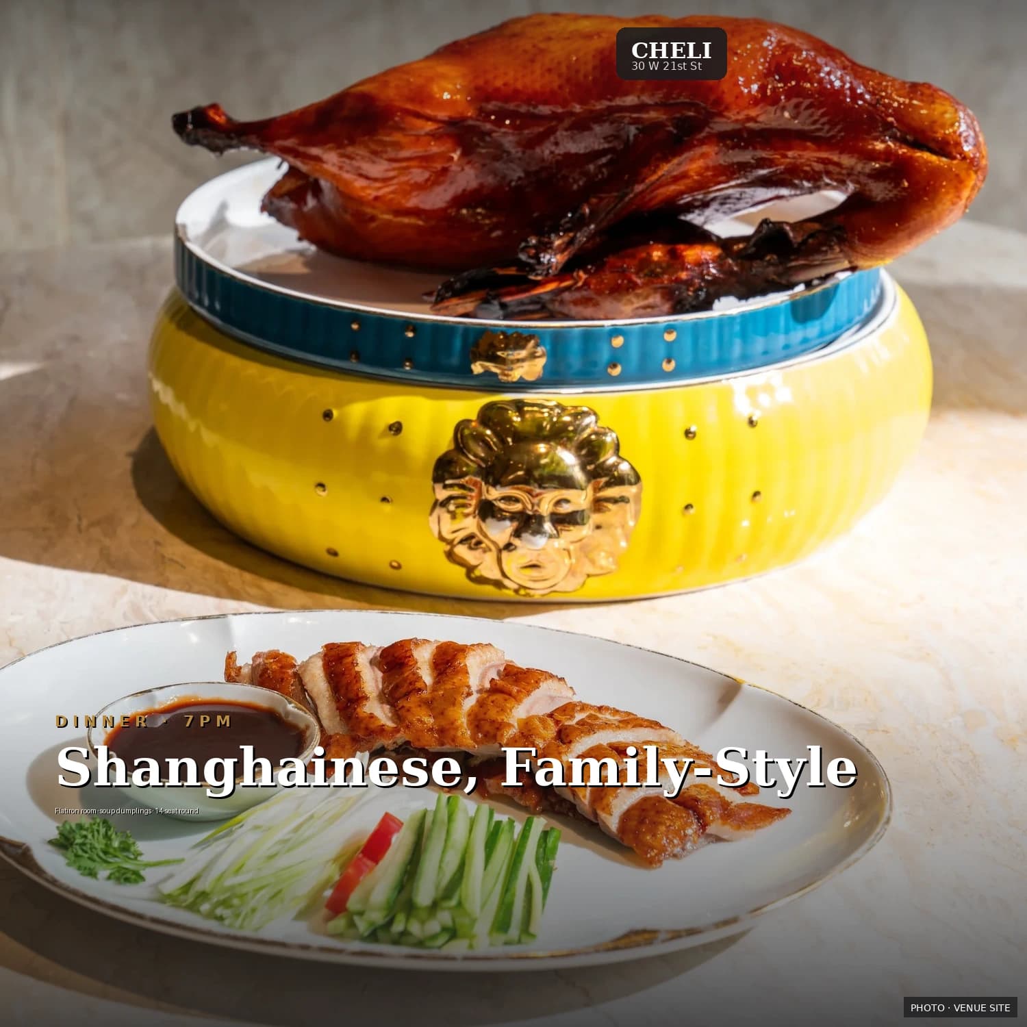 Cheli — Shanghainese hot pot + family banquet.. Photo via venue site.