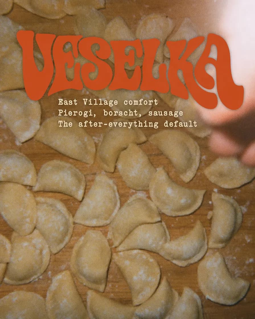 Veselka — Ukrainian diner plate, East Village